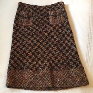 Cynthia Steffe Wool Multi-Colored Skirt; Size 2